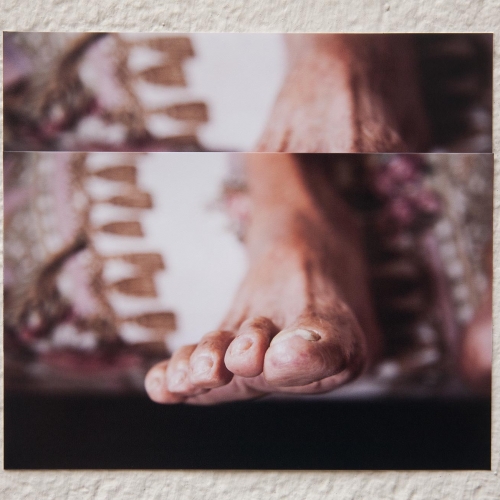 "José # 11" de la serie "José" / Técnica: fotografía digital y collage / Dimensiones de la obra: 15 x 14 cm. / El fondo no hace parte de la obra.