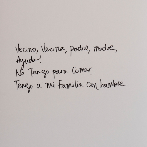 "Estado de calle. Tercera parte, pieza # 8" / Técnica: intervención sobre papel / Dimensiones de la obra: 25 x 35 cm. 