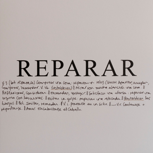 "Estado de calle. Quinta parte, pieza # 3" / Técnica: intervención sobre papel / Dimensiones de la obra: 25 x 35 cm.