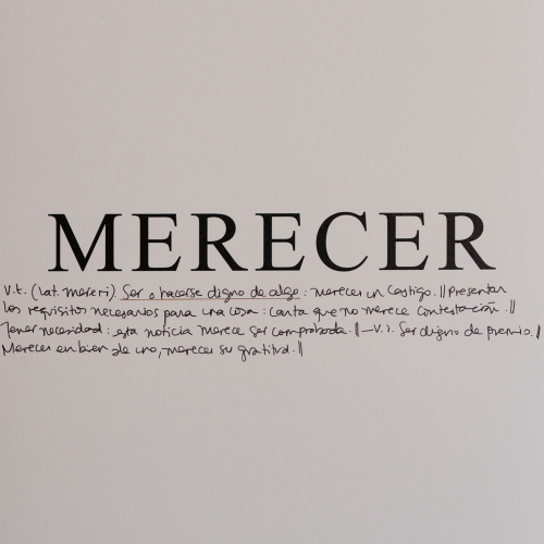 "Estado de calle. Quinta parte, pieza # 5" / Técnica: intervención sobre papel / Dimensiones de la obra: 25 x 35 cm.